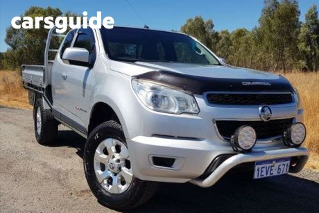 Silver 2015 Holden Colorado Space Cab Chassis LS (4X4)