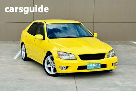 Yellow 1999 Toyota Altezza OtherCar RS200 Z EDITION SXE10 4CYL 2.0L 5SP AUTOMATIC 4D SEDAN