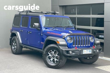 Blue 2019 Jeep Wrangler Unlimited Softtop Rubicon (4X4)