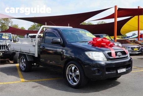 Black 2010 Toyota Hilux Cab Chassis Workmate