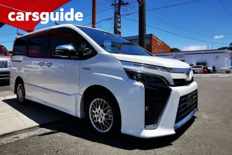 White 2019 Toyota Voxy Commercial Hybrid ZS