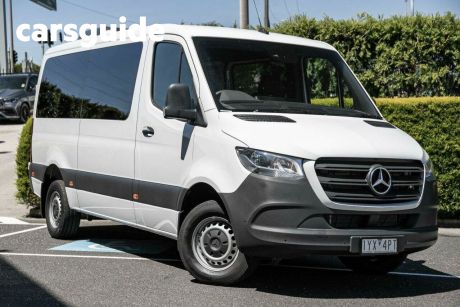 White 2023 Mercedes-Benz Sprinter Commercial 417CDI Low Roof MWB 9G-Tronic RWD
