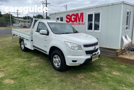 White 2013 Holden Colorado Ute Tray RG LX Cab Chassis 2dr Spts Auto 6sp 2.8DT