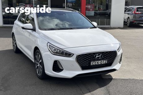 White 2019 Hyundai I30 Hatchback Premium