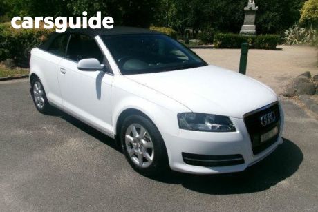 White 2010 Audi A3 Cabriolet 1.8 Tfsi Ambition