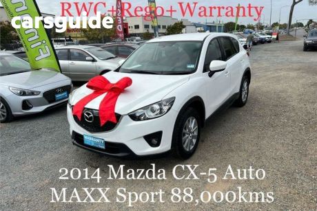 White 2014 Mazda CX-5 Wagon Maxx Sport (4X2)