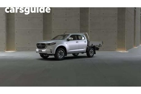 Silver 2023 Mazda BT-50 Dual Cab Chassis XT (4X4)