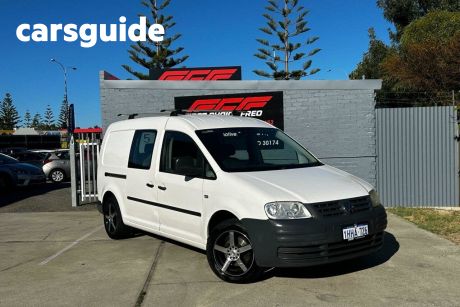 White 2008 Volkswagen Caddy Commercial 1.9 TDI Maxi