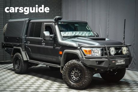 Grey 2022 Toyota Landcruiser 70 Series Double Cab Chassis LC79 GXL
