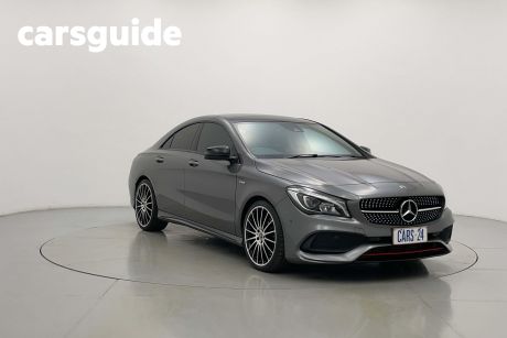 Grey 2018 Mercedes-Benz CLA250 Coupe Sport 4Matic