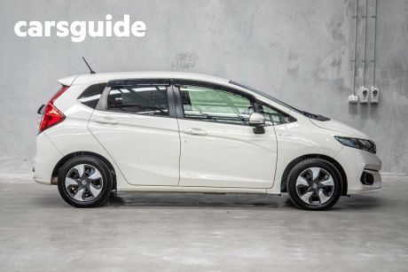 White 2017 Honda Fit Hatchback (Hybrid)