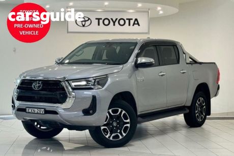 Silver 2022 Toyota Hilux Double Cab Pick Up SR5 HI-Rider (4X2)
