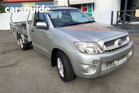 Silver 2008 Toyota Hilux Cab Chassis Workmate
