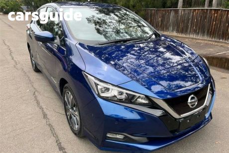 Blue 2019 Nissan Leaf Hatchback X (electric)