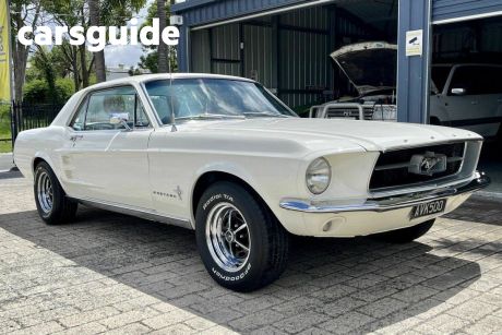 White 1967 Ford Mustang Coupe