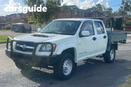White 2009 Holden Colorado Crew Cab Chassis LX (4X4)