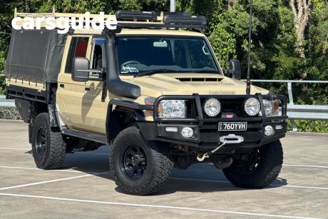 Brown 2019 Toyota Landcruiser Double Cab Chassis GXL (4X4)
