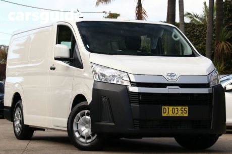 White 2023 Toyota HiAce Van LWB (4 Door Option)