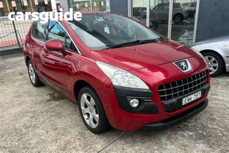 Red 2011 Peugeot 3008 Wagon XSE 1.6 Turbo