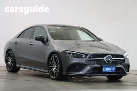 Grey 2020 Mercedes-Benz CLA35 Coupe 4Matic