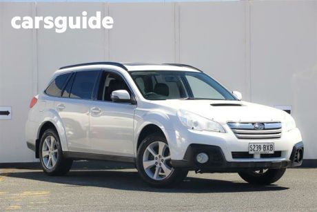 White 2012 Subaru Outback Wagon 2.0D Premium