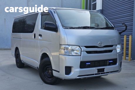 Silver 2018 Toyota HiAce Commercial