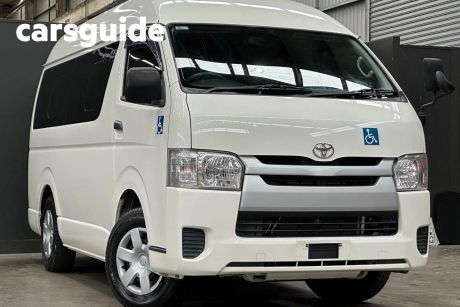 White 2016 Toyota HiAce Commercial (No Badge)