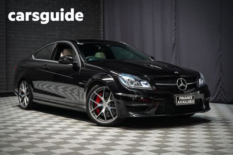 Black 2014 Mercedes-Benz C63 Coupe AMG Edition 507