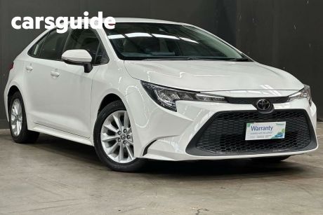 White 2019 Toyota Corolla Sedan Ascent Sport + Navigation