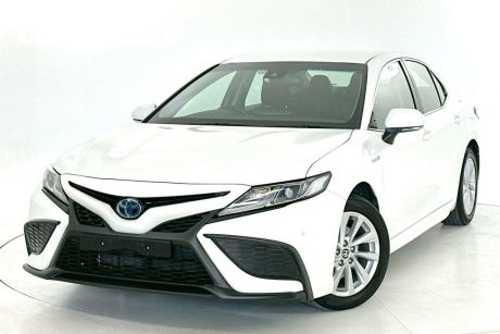 White 2022 Toyota Camry Sedan Ascent Sport Hybrid
