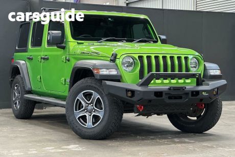 Green 2019 Jeep Wrangler Unlimited Softtop Sport S (4X4)