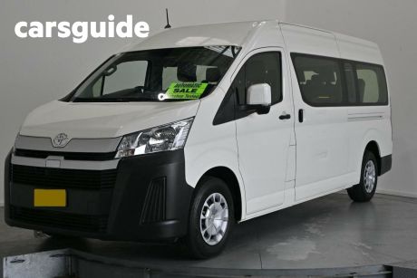 White 2021 Toyota HiAce Commercial Commuter High Roof Super LWB