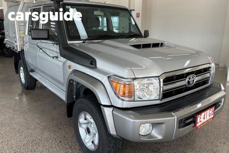 Silver 2020 Toyota Landcruiser 70 Series Double Cab Chassis GXL