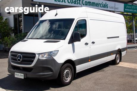 White 2020 Mercedes-Benz Sprinter Commercial 314CDI High Roof LWB 7G-Tronic + RWD