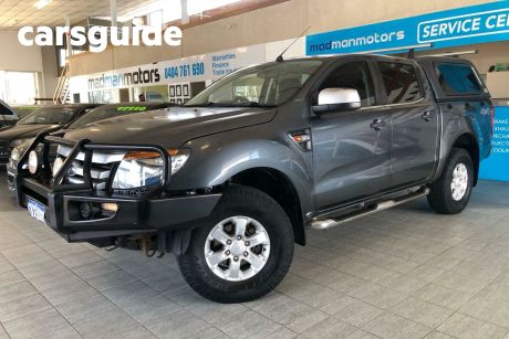 Grey 2014 Ford Ranger Ute Tray PX XLS Utility Double Cab 4dr Man 6sp, 4x4 1136kg 3.2DT