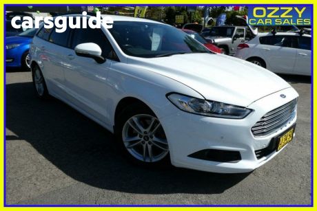 White 2016 Ford Mondeo Wagon Ambiente Tdci