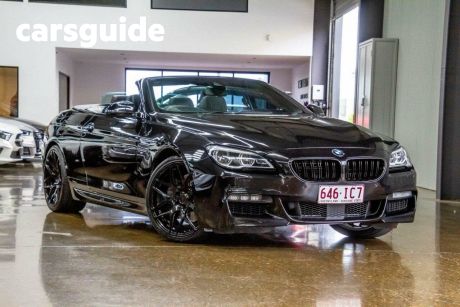 Black 2015 BMW 650I Convertible