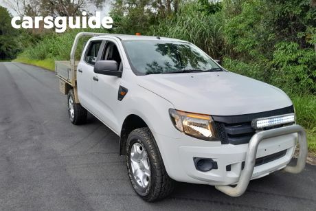 White 2012 Ford Ranger Crew Cab Chassis XL 2.2 (4X4)