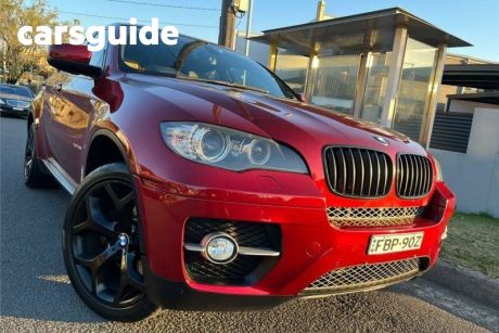 Red 2010 BMW X6 Coupe Xdrive 40D