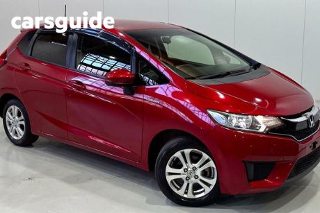 Red 2016 Honda Fit Hatch Hybrid F Package