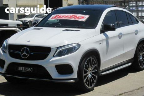 White 2016 Mercedes-Benz GLE450 Coupe AMG 4Matic
