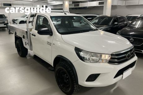 White 2021 Toyota Hilux Cab Chassis SR (4X4)