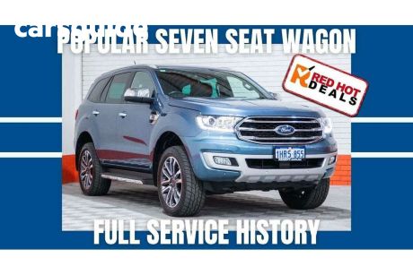 Blue 2019 Ford Everest Wagon Titanium (4WD 7 Seat)