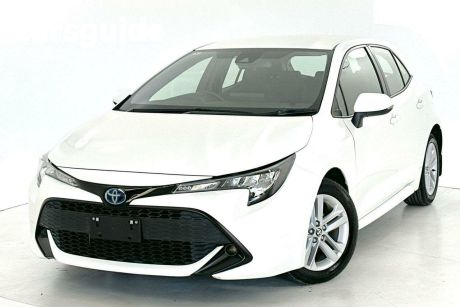 White 2020 Toyota Corolla Hatchback Ascent Sport Hybrid