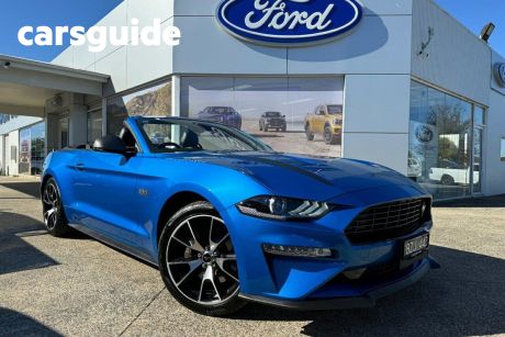 Blue 2020 Ford Mustang Convertible 2.3 Gtdi