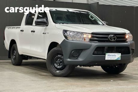 White 2022 Toyota Hilux Double Cab Pick Up Workmate (4X2)