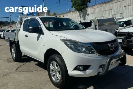 White 2017 Mazda BT-50 Freestyle Cab Chassis XT (4X4)