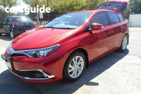 Red 2017 Toyota Corolla Hatchback Ascent Sport