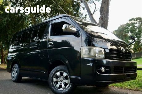 Black 2008 Toyota HiAce OtherCar 4WD Widebody 4WD 10 seater