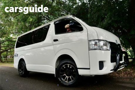 White 2018 Toyota HiAce Commercial